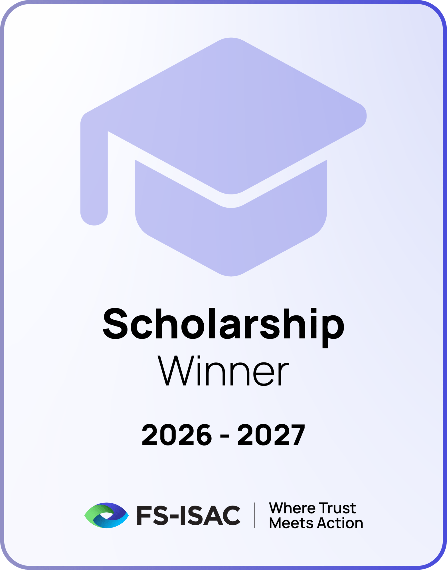 26_FS-ISAC BadgesScholarship Winner