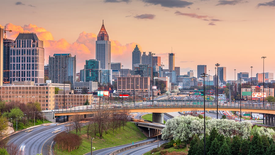 Image of Atlanta, GA, US cityscape