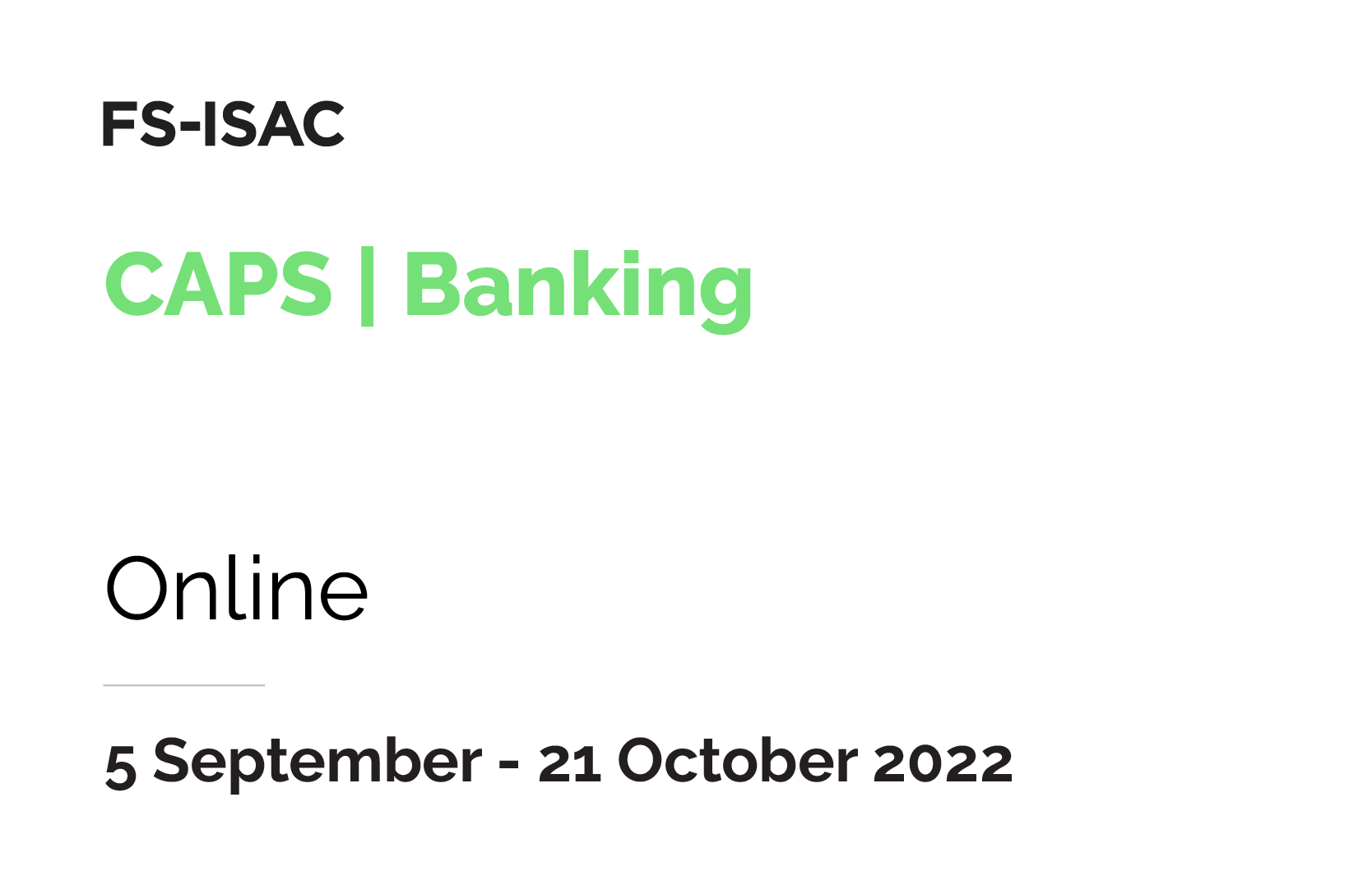 CAPS | Banking 2022