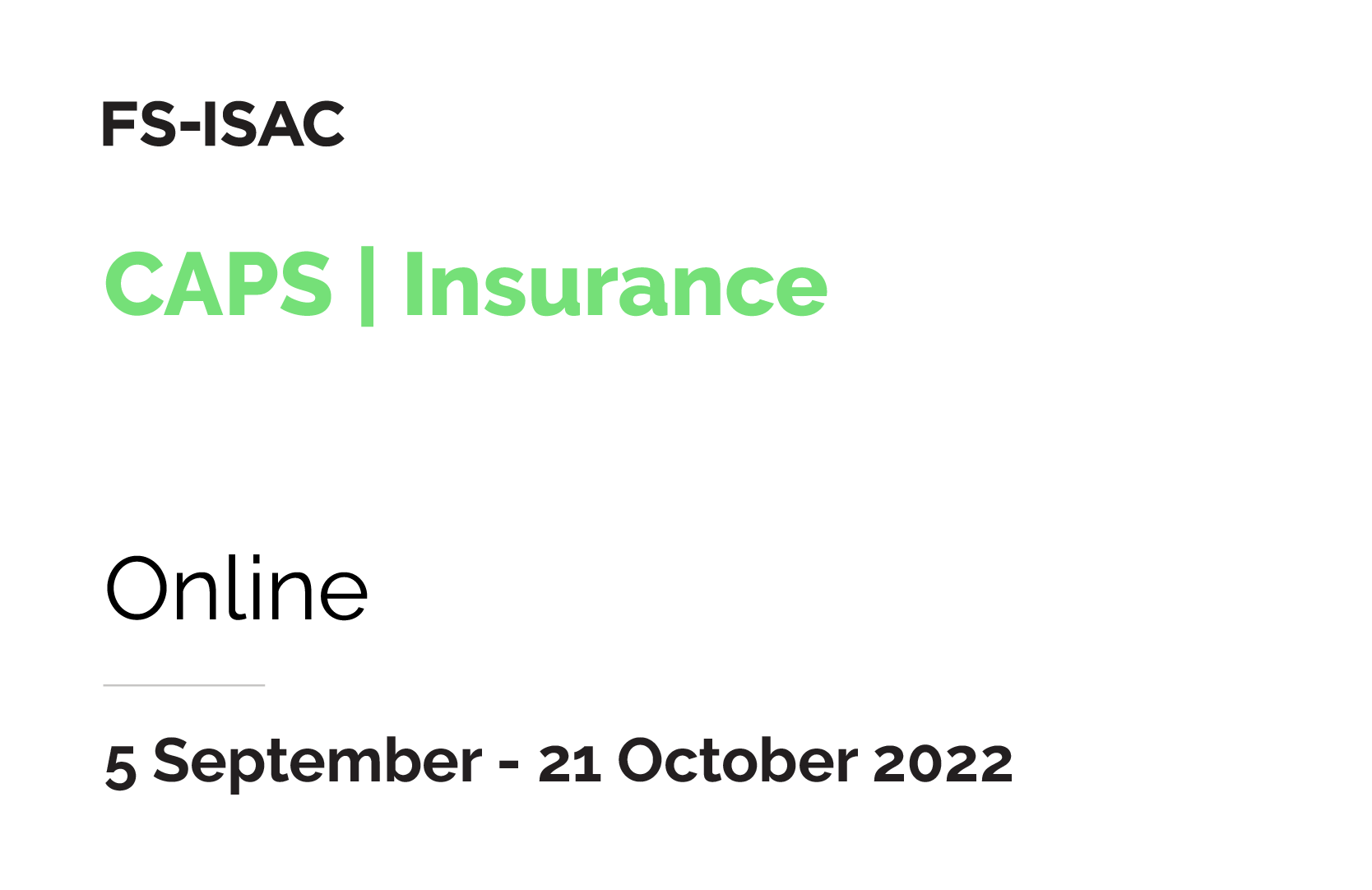 CAPS | Insurance 2022