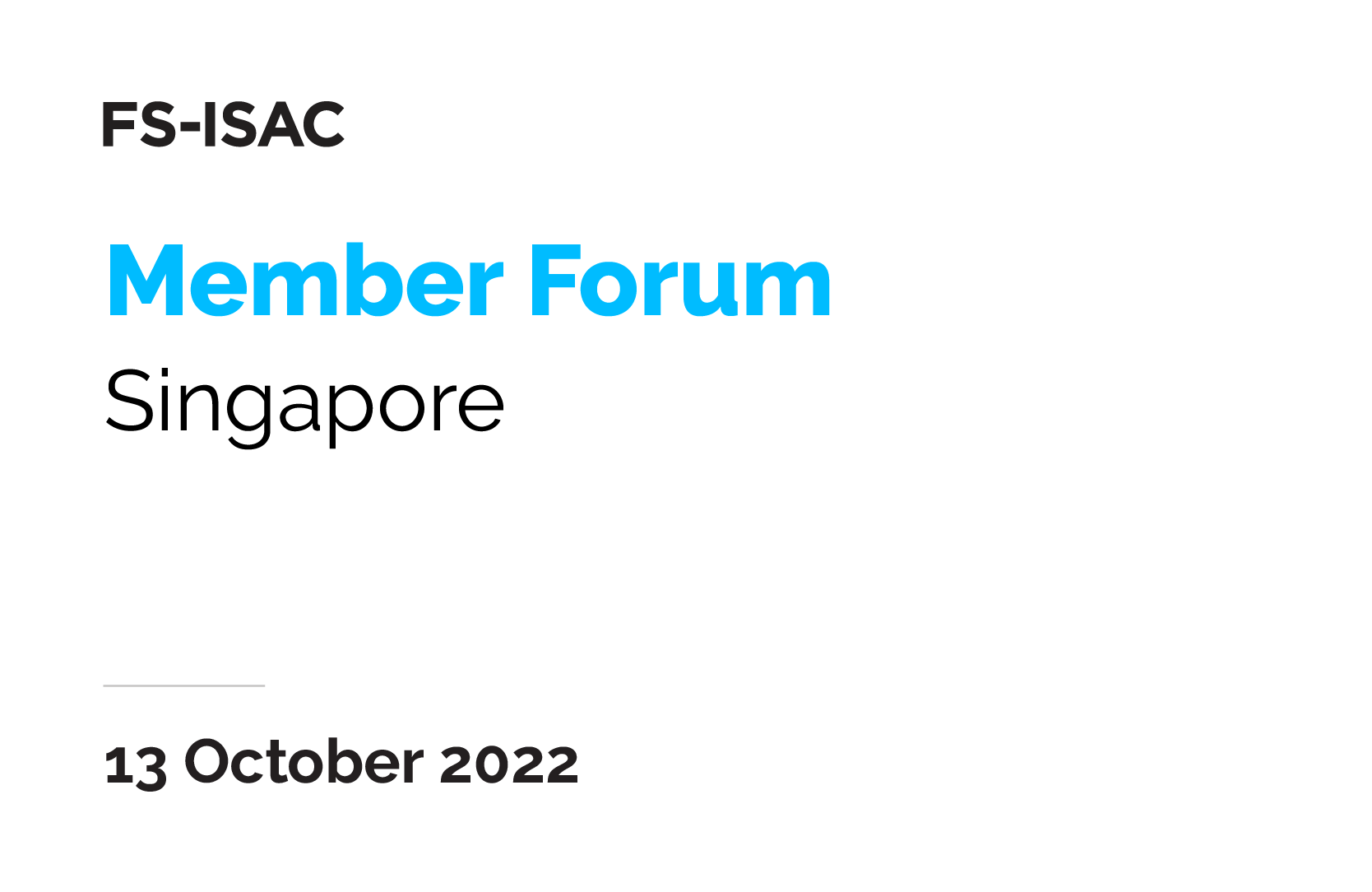 Singapore Member Forum