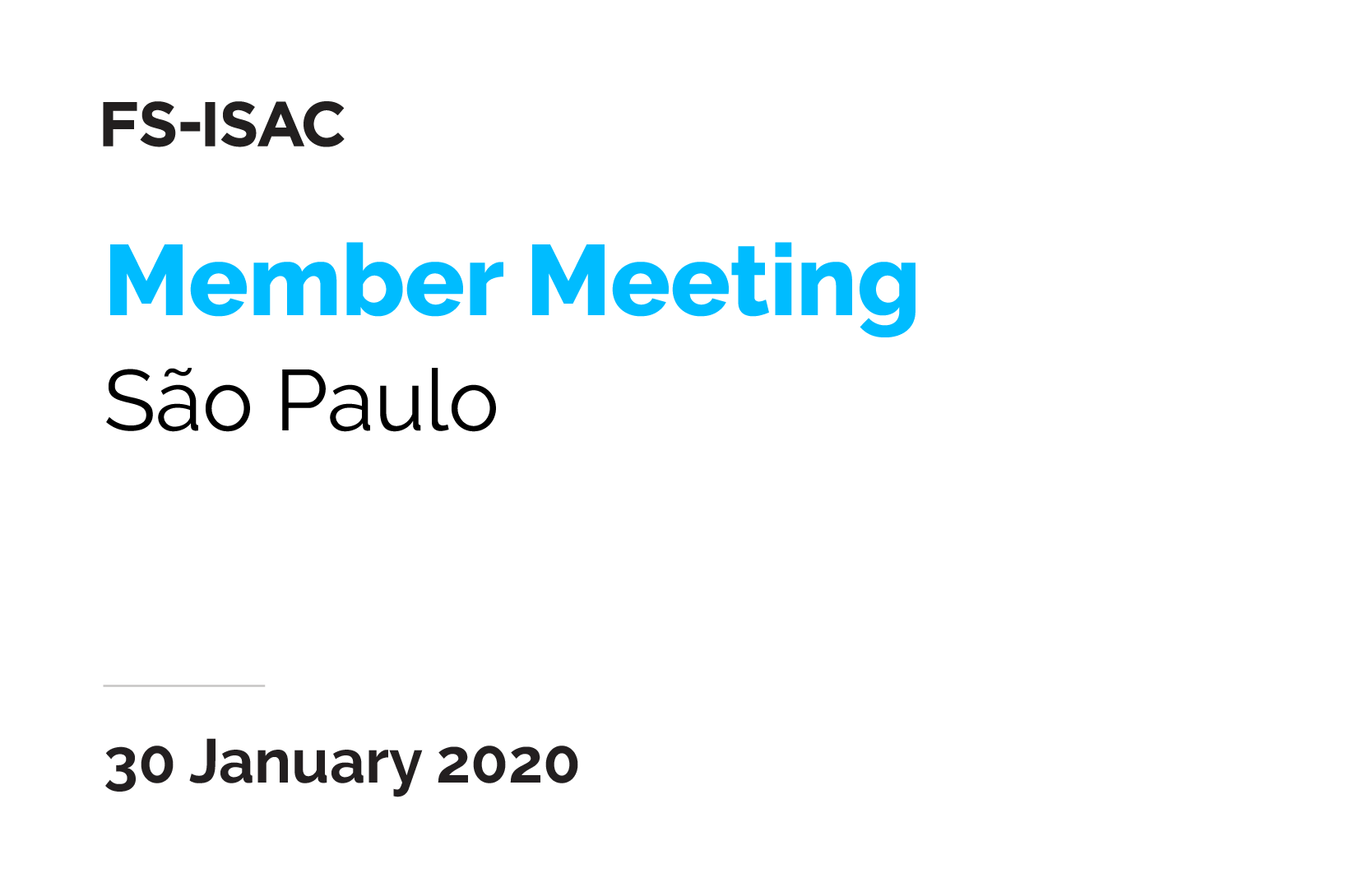 Sao Paulo Member Meeting