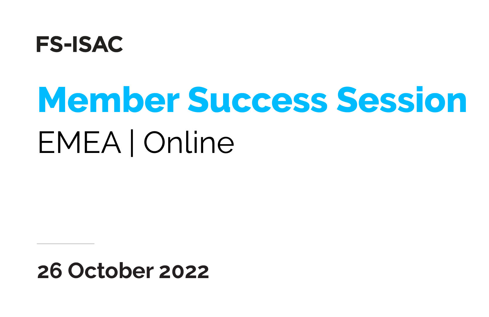 October EMEA Member Success Session