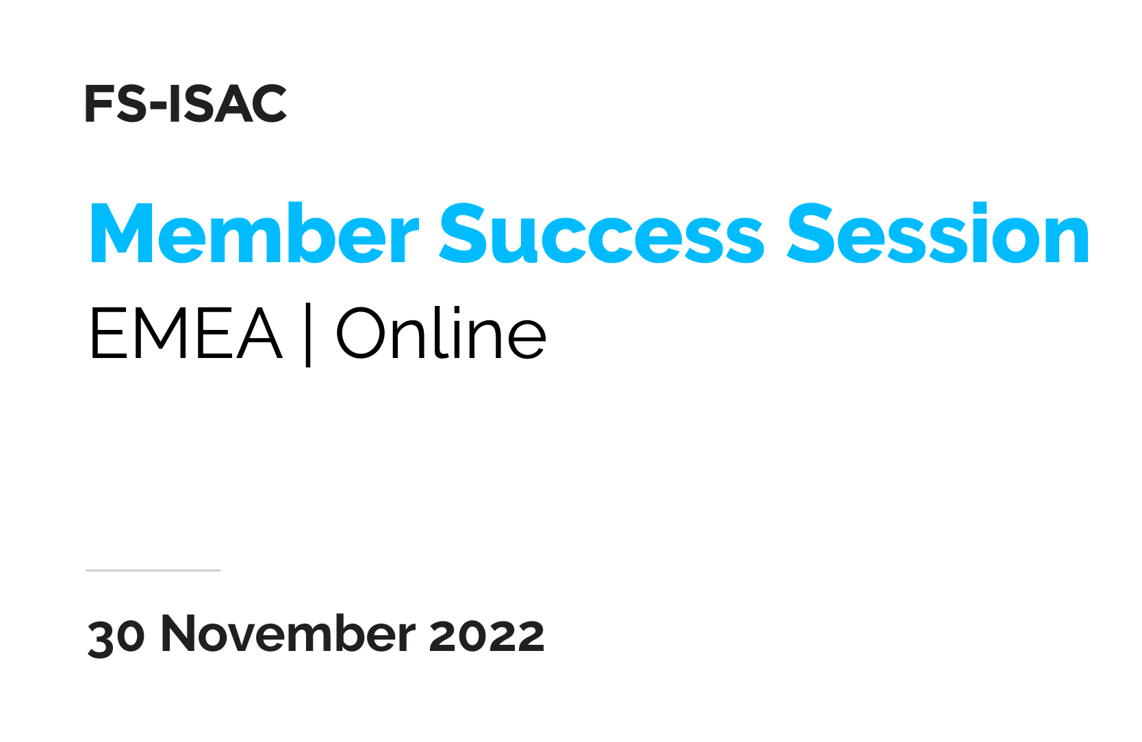 November EMEA Member Success Session